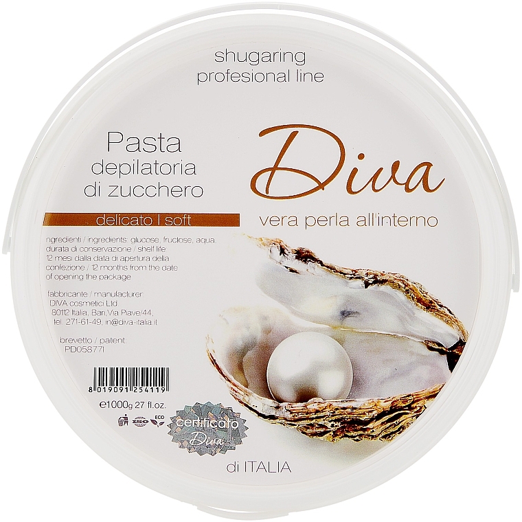 Miękka pasta cukrowa do depilacji - Diva Cosmetici Sugaring Professional Line Soft — Zdjęcie N4