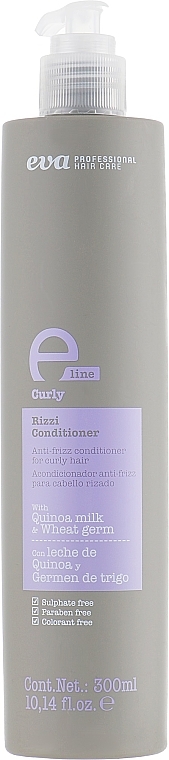 Wygładzająca odżywka do każdego rodzaju włosów - Eva Professional E-line Curly Conditioner — Zdjęcie N3