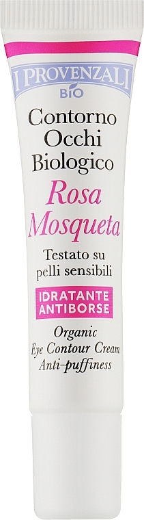 Organiczny konturujący krem pod oczy - I Provenzali Rosa Mosqueta Organic Eye Contour Cream — Zdjęcie N1