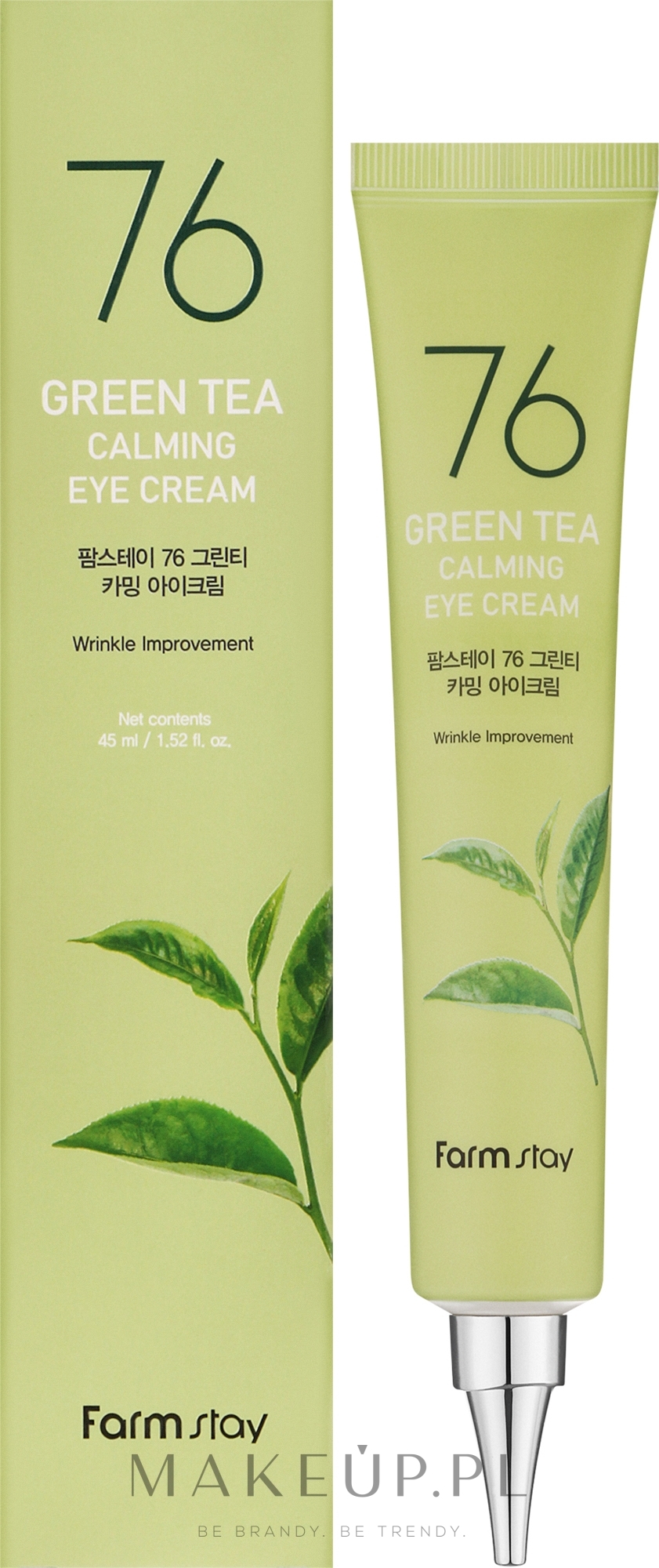 Krem pod oczy z zieloną herbatą - FarmStay 76 Green Tea Calming Eye Cream — Zdjęcie 45 ml