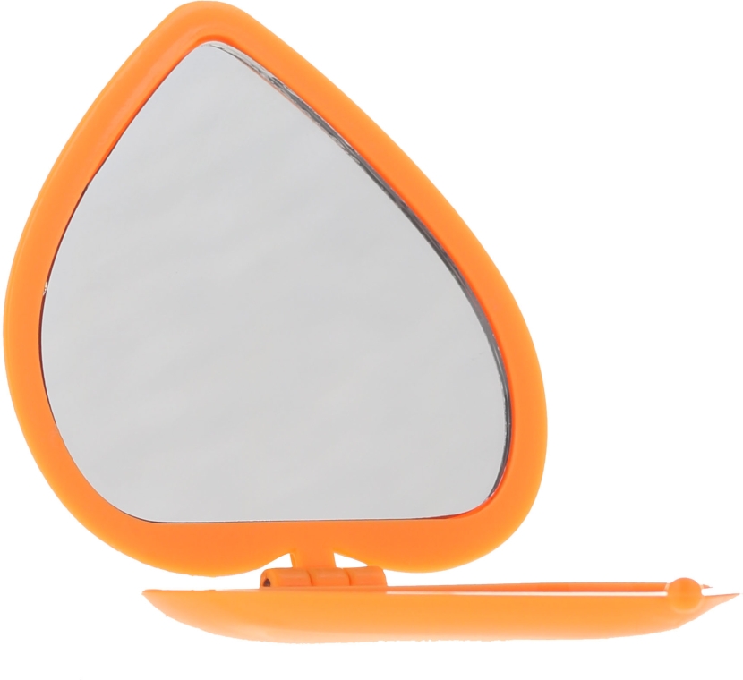 Lusterko kosmetyczne w kształcie serca 85550, pomaranczowe - Top Choice Colours Mirror — Zdjęcie N1