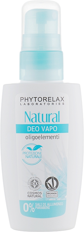 Naturalny dezodorant w sprayu - Phytorelax Laboratories Natural Vapo Deo With Oligoelements — Zdjęcie N1