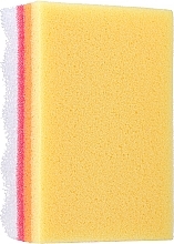 Gąbka pod prysznic Tęcza, żółta - LULA — Zdjęcie N1