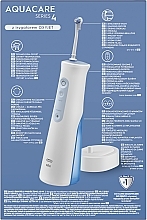 Irygator z technologią Oxyjet, niebiesko-biały - Oral-B Power Oral Care Series 4 AquaCare Irygator MDH20.026.2 — Zdjęcie N5