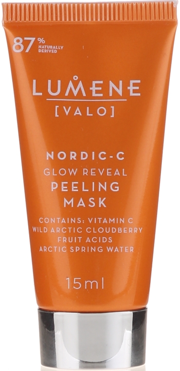 PREZENT! Peelingująca maska do twarzy - Lumene [Valo] Nordic C Glow Reveal Peeling Mask (miniprodukt) — Zdjęcie N1