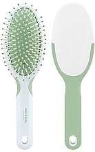 Kup Szczotka do włosów, zielona - Beter Cushion Brush Nylon Ball-Tip Bristles