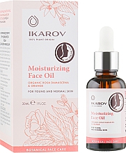 Kup Nawilżający olejek do twarzy Róża damasceńska i pomarańcza - Ikarov Moisturizing Face Oil