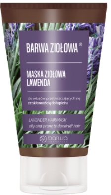 Maska ziołowa do włosów przetłuszczających się ze skłonnością do łupieżu Lawenda - Barwa Ziołowa — Zdjęcie N1