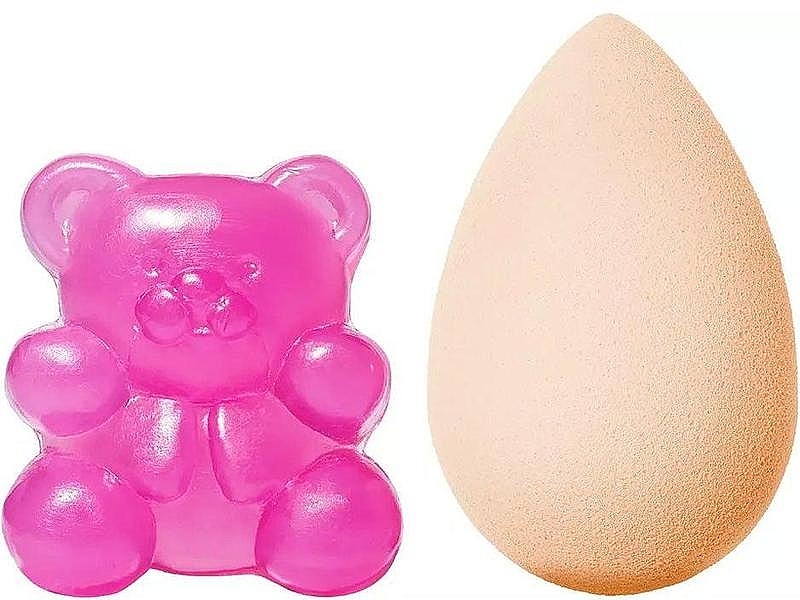 Zestaw - Beautyblender The Sweetest Blend Bear Necessities Cleansing Set ( sponge/1pcs + soap/16g) — Zdjęcie N2