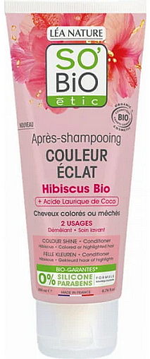 Odżywka do włosów - So'Bio Etic Colour Shine Conditioner — Zdjęcie N1