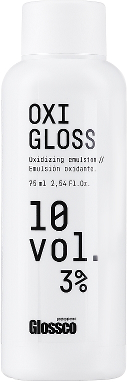 Utleniacz do włosów - Glossco Color Oxigloss 10 Vol  — Zdjęcie N1