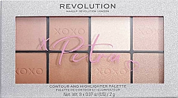 Paleta do konturowania twarzy - Makeup Revolution X Petra Xoxo Highlight & Contour Palette — Zdjęcie N2