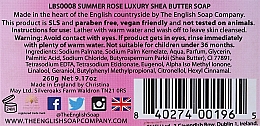 Mydło w kostce Róża - The English Soap Company Summer Rose Gift Soap — Zdjęcie N2