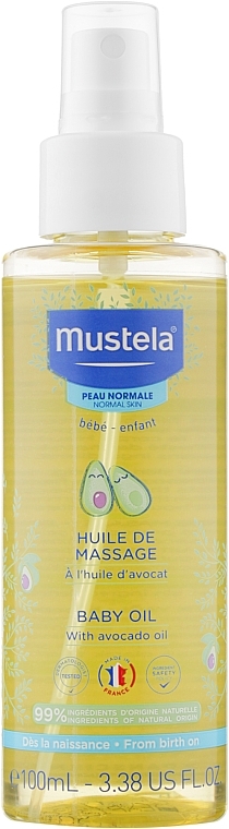 Olejek do masażu dla dzieci - Mustela Bébé Massage Oil