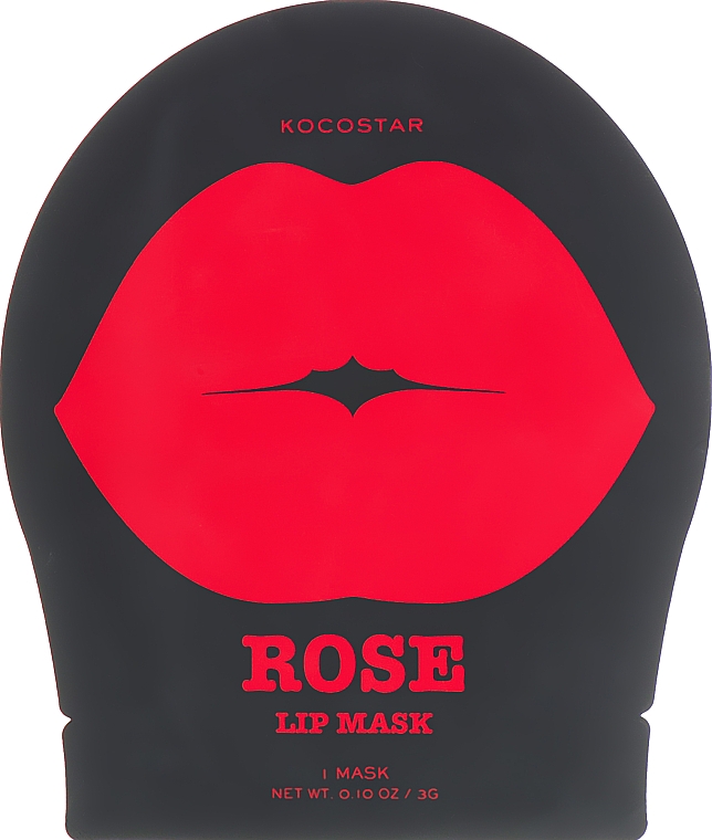 Płatki hydrożelowe do ust Róża - Kocostar Rose Lip Mask Jar — Zdjęcie N1