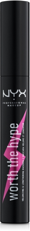 Tusz do rzęs - NYX Professional Makeup Professional Worth The Hype Volume & Lengthening Mascara — Zdjęcie N1