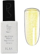 Kup Top coat do paznokci Efekt śnieżnej kuli - Peggy Sage Top Finish Glitter Gold I-Lak