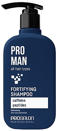 Szampon wzmacniający dla mężczyzn do wszystkich rodzajów włosów - Prosalon Pro Man Fortifying Shampoo — Zdjęcie N1