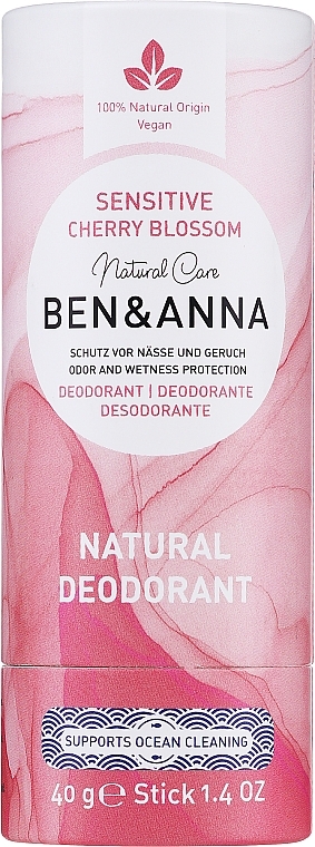 Dezodorant do skóry wrażliwej - Ben & Anna Sensitive Cherry Blossom Deodorant — Zdjęcie N1