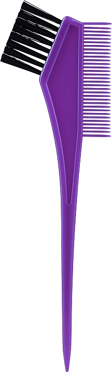 Pędzel do farbowania włosów, 20x5 cm, dwustronny fioletowy - Ampli — Zdjęcie N1