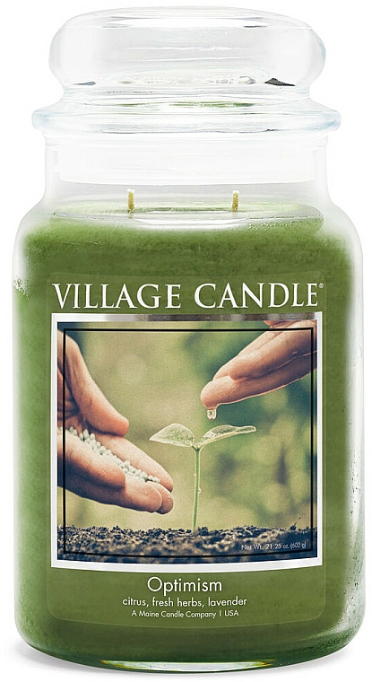 Świeca zapachowa w słoiku - Village Candle Optimism — Zdjęcie N1