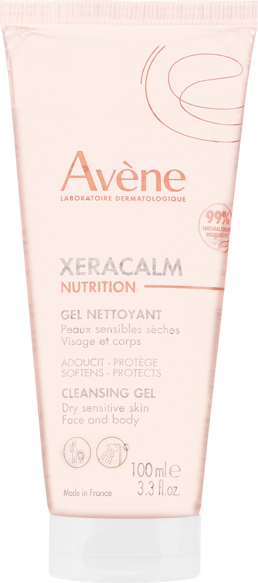 Żel oczyszczający - Avene Xeracalm Nutrition Cleansing Gel — Zdjęcie 100 ml