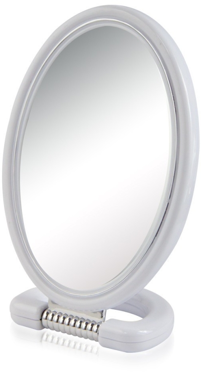 Lusterko kosmetyczne 9510, owalne, dwustronne, 22,5 cm, szare - Donegal Mirror — Zdjęcie N1