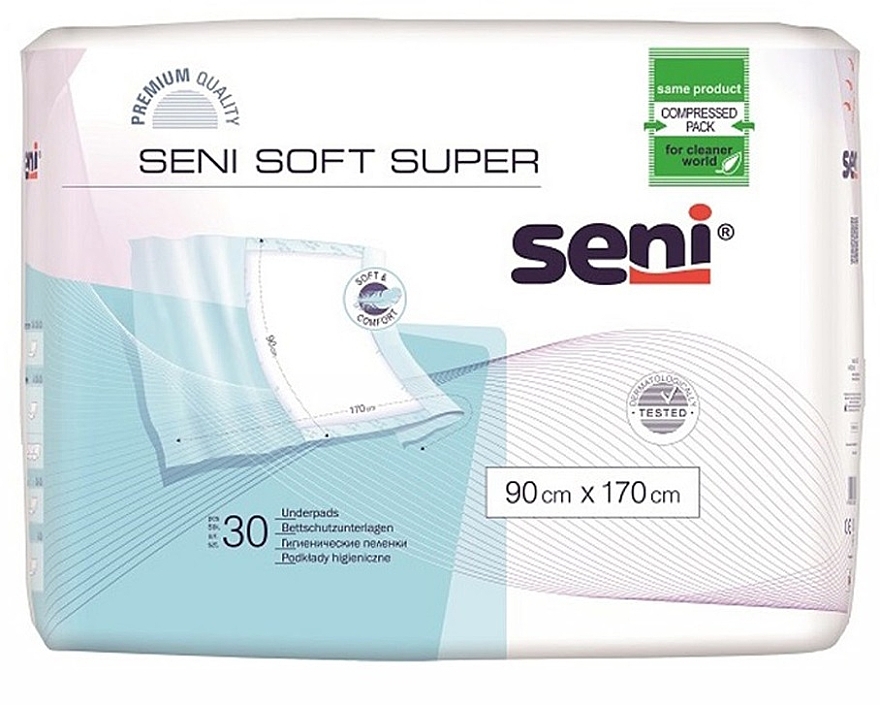 Pieluchy higieniczne 90 x 170 cm - Seni Soft Super — Zdjęcie N1