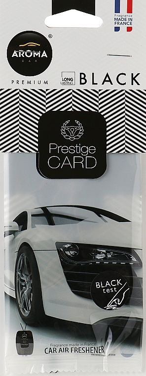 Zapach do samochodu Czarny - Aroma Car Prestige Card — Zdjęcie N1