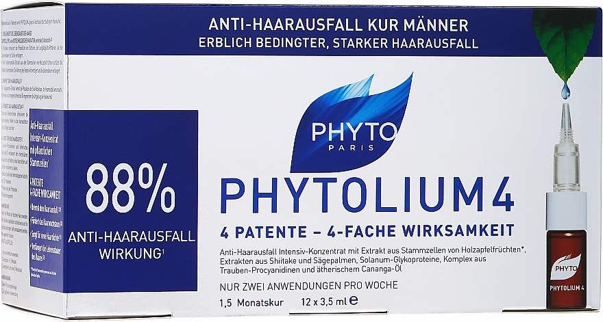 Ampułki przeciw wypadaniu włosów - Phyto Phytolium 4 — Zdjęcie N1