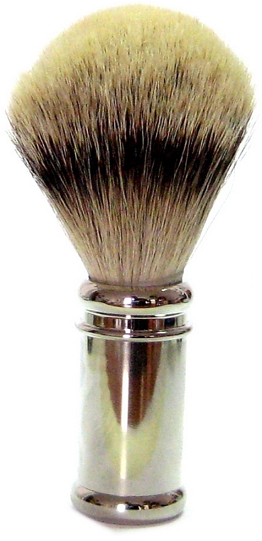 Pędzel do golenia z włosiem borsuczym, chrom, srebrny - Golddachs Silver Tip Badger Metal Chrome Handle Silver — Zdjęcie N1