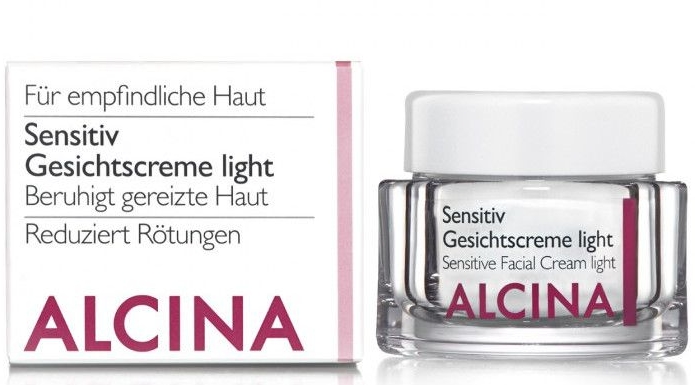 Krem do twarzy do skóry naczyniowej i wrażliwej - Alcina S Sensitive Facial Cream Light — Zdjęcie N1