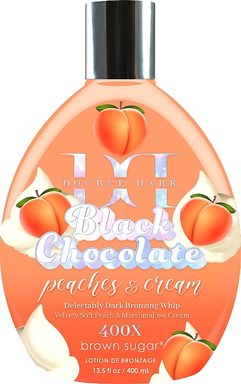 Balsam do solarium zapewniający piękną opaleniznę na rozkosznie delikatnej skórze - Tan Incorporated Peach & Cream 400x Black Chocolate — Zdjęcie N1