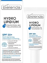 Nawilżająco-ochronny krem barierowy do twarzy SPF 50 - Bielenda Hydro Lipidium SPF50 — Zdjęcie N1