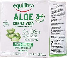 PRZECENA! Aloesowy krem przeciwzmarszczkowy do twarzy - Equilibra Aloe Line Anti-Wrinkle Filling Cream * — Zdjęcie N3