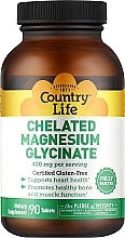 Kup Suplement diety Glicynian magnezu, 400 mg - Country Life Chelated Magnesium Glycinate