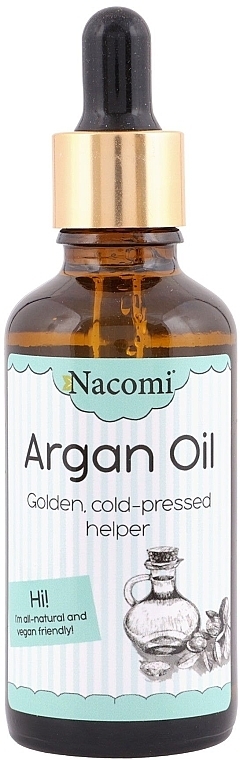 Olejek arganowy do skóry, włosów i paznokci  - Nacomi Argan Oil  — Zdjęcie N1