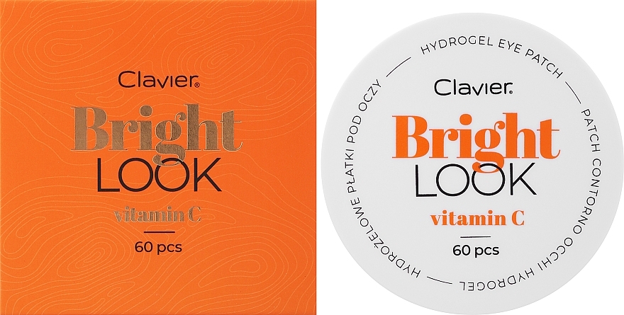Rozjaśniające płatki pod oczy - Clavier Bright Look Vitamin C Hydrogel Eye Patch — Zdjęcie N2
