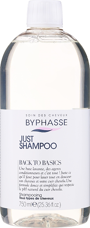 Szampon do włosów - Byphasse Back To Basics Just Shampoo — Zdjęcie N1