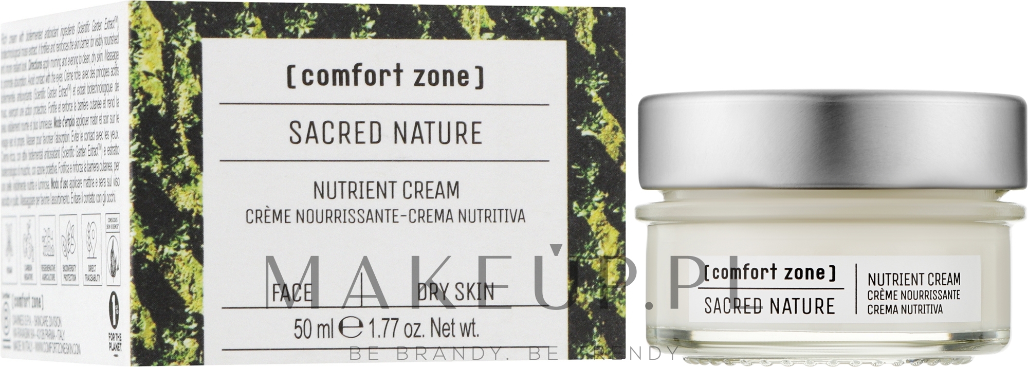 Odżywczy krem do twarzy - Comfort Zone Sacred Nature Nutrient Cream — Zdjęcie 50 ml