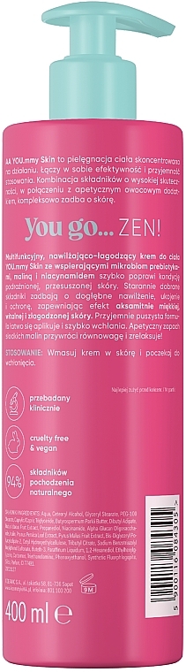 Nawilżająco-łagodzący krem ​​do ciała - AA YOU.mmy Raspberry Zen — Zdjęcie N2