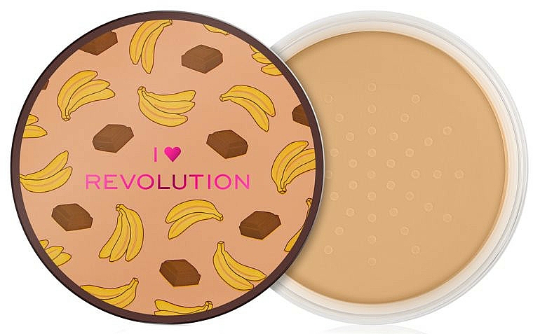 Sypki puder czekoladowo-bananowy do twarzy - I Heart Revolution Loose Baking Powder Chocolate Banana — Zdjęcie N2