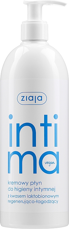 Kremowy płyn do higieny intymnej z kwasem laktobionowym - Ziaja Intima — Zdjęcie N3