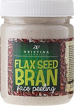 Kup Naturalny peeling do twarzy Zmielone nasiona lnu - Hristina Cosmetics Flax Seed Bran Face Peeling