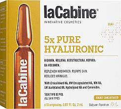 Ampułki hialuronowe do twarzy - La Cabine 5x Hyaluronic Pure Ampoules — Zdjęcie N1