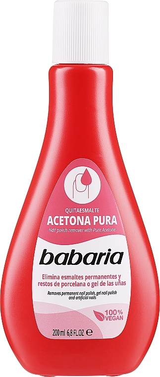 Zmywacz do paznokci - Babaria Pure Acetone — Zdjęcie N1
