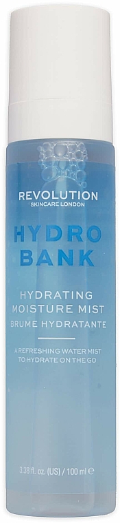 Mgiełka nawilżająca do twarzy - Revolution Skincare Hydro Bank Hydrating Moisture Mist — Zdjęcie N1