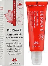 Żel pod oczy z retinolem, wyciągiem z pestek winogron i grzybem reishi - Derma E Anti-Wrinkle Eye Cream — Zdjęcie N2