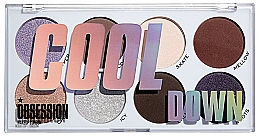 Paleta cieni do powiek - Makeup Obsession Cool Down Eyeshadow Palette — Zdjęcie N2