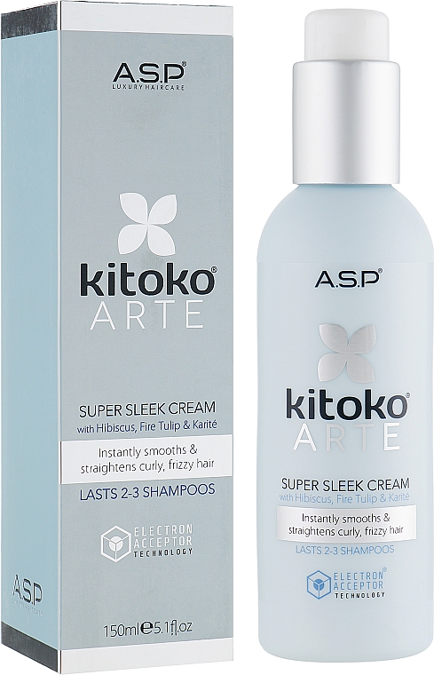 Super wygładzający krem do włosów - Affinage Salon Professional Kitoko Arte Super Sleek Cream — Zdjęcie N1